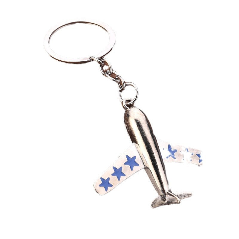 Metal Fighter Jet Keychain Zinc Alloy Aviation Souvenir Gift Pendant