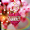 Fuchsia Plain-Baguette-Heart