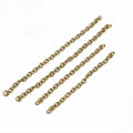 Short Metal Extension Chains in Gold and Steel Tone Finishes view 7