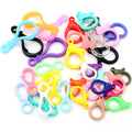 Mixed Color Plastic Lobster Clasp Components in Seven Shapes view 5