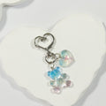 Gradient Transparent Teddy Bear Heart-Clasp Charms in Five Color Options view 3