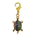 Printed Turtle Keychain Gold Lobster Clasp Sixteen Designs view 8