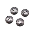 Textured Disc Spacer Beads in Three Metal Finishes view 3