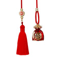 Mixed Ruyi Lock and Fortune Plaque Car Hangers in Four Options with Unlisted Pouch view 5