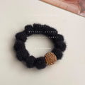 Coffee Brown Elastic Hair Ties Scrunchies Nine Style Mix view 6