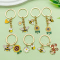 Sunflower, Daisy and Flower Charm Keychains in 11 Pictured Variations for Bags and Keys view 1