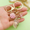 Starfish, Conch and Shell Charm Keychains Featuring Pink Starfish Across 58 Variations view 2