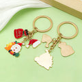 Christmas Charm Keychains Featuring Santa Across 41 Pictured Variations view 4