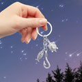 Silver Turtle Jesus Fish Hook Christian Charm Keychain view 3