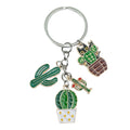 Cactus Charm Keychains, Multicolor And Silver-Tone, 2 Styles view 5