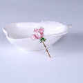 Slim Enamel Rose Stem Brooch In Three Colors Decorative Lapel Pin view 7