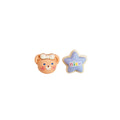 Eighteen Mismatched Cute Animal Flower Novelty Stud Earrings view 9