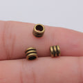 Triple Coil Large Hole Spacer Bead in 3 Metal Finishes for Jewelry Making view 4