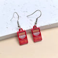 Enamel Fire Extinguisher Crayon Box Dangle Earrings 4 Styles view 4