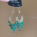 Crystal Teardrop Chandelier Hook Earrings in Five Colors view 8