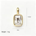 Gold Tone Chain And Five Detachable Geometric Pendant Components view 9