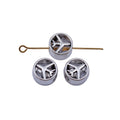 Airplane Large Hole Bead in Antique Silver Metal Finish view 4