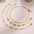 Infinity Butterfly Zircon Chain Bracelet Gold Steel Styles view 2