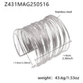 Multi-Strand Wire Open Choker Cuff Ring Gold Silver Stainless view 9