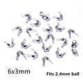 Stainless Steel Bead Chain Clamshell Tips in Three Sizes view 8