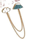 Novelty Double Chain Collar Brooch Pins in Five Playful Styles view 5