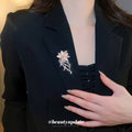 Pearl Crystal Flower Butterfly Brooches Four Designs view 4