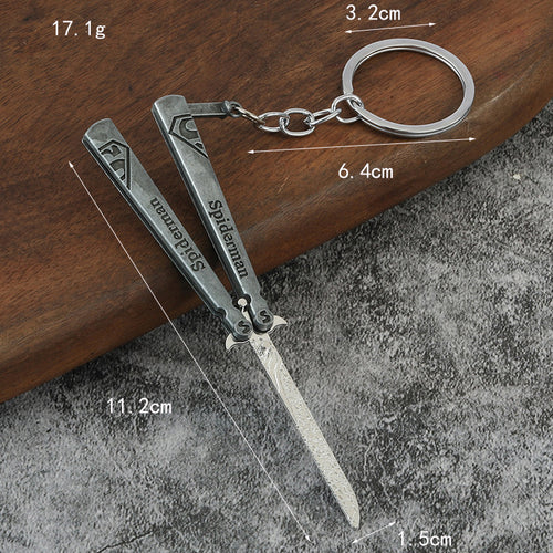 Anime Butterfly Trainer Alloy Model Keychain Gift Accessory