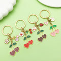 Heart Charm Keychains Featuring Pink Cherry Across 51 Pictured Variations view 2