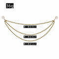 Triple Layer Gold Ball Bead Garland Christmas Tree Decor view 3