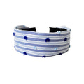 Blue White Floral Scrunchie And Striped Headband Accessories view 5