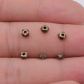 Faceted Diamond Spacer Beads in 5 Finishes for Jewelry Making view 4