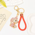 Rhinestone Chinese Zodiac Animal Keychain Metal Charm Set view 12