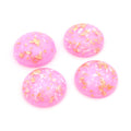 Gold Fleck Round Resin Cabochons in Eleven Color Options view 10