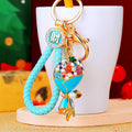 Crystal and Pearl Bouquet Keychains in Five Bright Colors view 4
