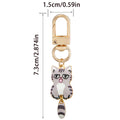 Cat Charm Keychains in 22 Pictured Variations for Bags and Keys view 8