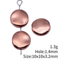 Irregular Flat Round Small Hole Bead for Jewelry Making view 3