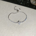 Silver Crystal Swan Tennis Bracelets Four Charm Styles view 9