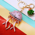Crystal Jellyfish Keychains in Plain and Fortune Cord Options view 9