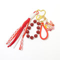 Glitter Bead Butterfly Charm Keychain Wrist Strap Pendant view 5