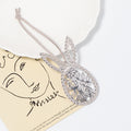Rhinestone Rabbit Head Christmas Hangers Floral Cutout 2 Colors view 4