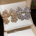Crystal Butterfly Wrap Earrings in Three Styles Statement Jewelry view 4