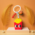 Fries Burger Baguette Hot Dog and Pizza Food Keychains view 1