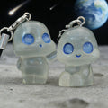 Glow-in-the-Dark Blue-Eyed Alien Phone Strap Charms in Ten Poses view 2