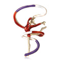Rhythmic Gymnast Brooch With Looping Ribbon in Two Colors view 5