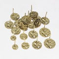 Round Disc Earring Posts With Hanging Holes in Four Sizes view 4