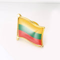 Lithuania Flag Enamel Lapel Pin Brooch for Jackets Scarves and Lapels view 2