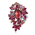 Flower Crystal Eleven Designs Metal Brooch Pin for Jackets and Lapels view 10