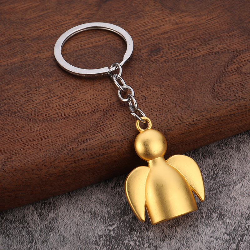 Angel Doll Metal Keychain, Creative Pendant for Bags and Keys
