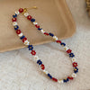 Red Blue Necklace