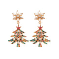 Crystal Christmas Tree Drop Earrings in Four Colors view 5